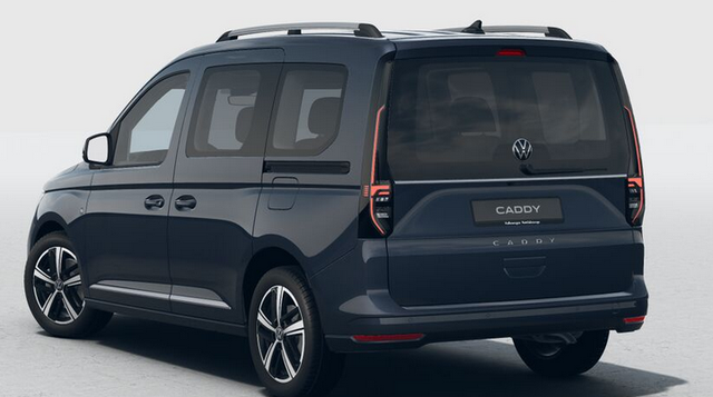 Volkswagen Caddy Style 1.5 TSI 115PS DSG/AUTOMATIK, Blue-Metallic, 17" Alu/Ganzjahresreifen, Winterpaket, ACC-Tempomat, Toter-Winkel, ParkAssist, Parksensoren vo/hi, Rückfahrkamera, Radio Ready2Discover 10" + Wireless AppConnect, Climatronic, Abgedunkelte Scheiben, M-Lederlenk 