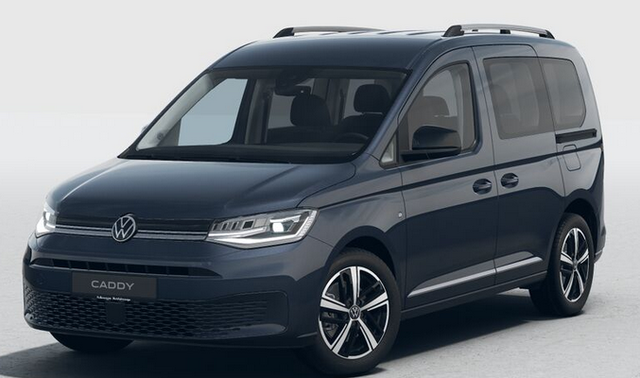 Volkswagen Caddy - Style 1.5 TSI 115PS DSG/AUTOMATIK, Blue-Metallic, 17" Alu/Ganzjahresreifen, Winterpaket, ACC-Tempomat, Toter-Winkel, ParkAssist, Parksensoren vo/hi, Rückfahrkamera, Radio Ready2Discover 10" + Wireless AppConnect, Climatronic, Abgedunkelte Scheiben, M-Lederlenk