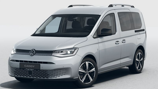 Volkswagen Caddy - Style 1.5 TSI 115PS DSG/AUTOMATIK, Silber-Metallic, 17" Alu/Ganzjahresreifen, Winterpaket, ACC-Tempomat, Toter-Winkel, ParkAssist, Parksensoren vo/hi, Rückfahrkamera, Radio Ready2Discover 10" + Wireless AppConnect, Climatronic, Abgedunkelte Scheiben, M-Lederle