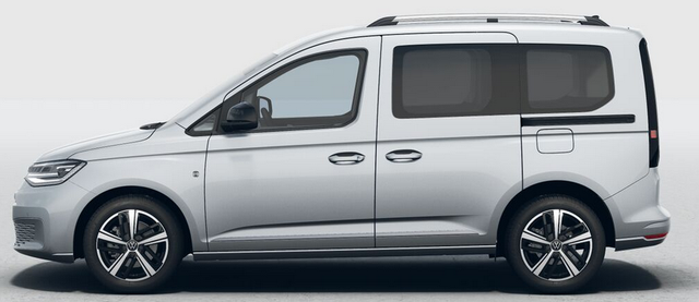 Volkswagen Caddy Style 1.5 TSI 115PS DSG/AUTOMATIK, Silber-Metallic, 17" Alu/Ganzjahresreifen, Winterpaket, ACC-Tempomat, Toter-Winkel, ParkAssist, Parksensoren vo/hi, Rückfahrkamera, Radio Ready2Discover 10" + Wireless AppConnect, Climatronic, Abgedunkelte Scheiben, M-Lederle 