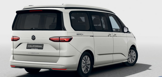 Volkswagen T7 California - Beach Tour 2.0 TDI 150PS DSG, 5 Sitzer + 4 Schlafplätze, 17" ALU, Ganzjahresreifen, Standheizung, AHK, ELEKTR. DACH, Sitzheizung, Alarm, NAVI DISCOVER, Climatronic, Markise, Park Assist/Parksensoren/Kamera, ACC, Side Assist, Privacy-Glas, Schiebetüren