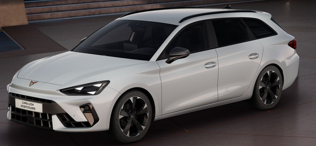 Cupra Leon Sportstourer - Basis 1.5 TSI 150PS 6-Gang, 5 Jahre Garantie, Elektr. Heckklappe, Dachreling, 18" Alu, Voll-LED-Scheinwerfer, 3Z-Climatronic, ACC/Tempomat, Digitales Cockpit, Full Link, Parksensoren v/h, Privacy-Glas, Multifunktions-Lederlenkrad, LED-Nebelscheinwerfer