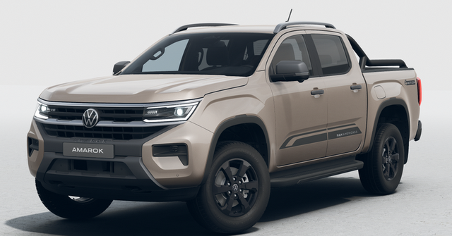 Volkswagen Amarok - PanAmericana 3.0 TDI V6 241PS AUTOMATIK, 5J GARANTIE, BEIGE-Metallic, STANDHEIZUNG, AHK, HOHLRAUMKONSER., M-Lederlenkrad beheizt, ACC, 18" Alu, Lederpolster, Sitzheizung, Climatronic, IQ Light MATRIX, Privacy-Glas, Parksensoren vo/hi, Kamera, Navigation, Soundsystem