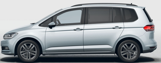 Volkswagen Touran - Limited 1.5 TSI 150 PS, 17" Alu, SILBER-Metallic, Winter-Paket, Elektr. Heckklappe, Keyless, Alarm, LED-Scheinwerfer IQ-Light, Travel Assist, Parksensoren vo/hi, Rückfahrkamera, ACC, M-Lederlenkrad, Digital Cockpit, 3-Zonen-Climatronic, Radio Ready2Discover 8"