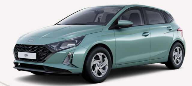 Hyundai i20 - Comfort 1.0 T-GDI 100PS AUTOMATIK, Mangroove-Green-Pearl, 5 Jahre Garantie, NAVIGATION 10,25", Klima, Parksensoren hinten, Rückfahrkamera, Alarm, Lederlenkrad, Tempomat, Armlehne vorne, Reserverad, 4x elektr. Fensterheber, Fernlicht-Assistent