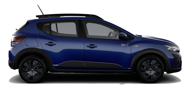 Dacia Sandero Stepway Expression 1.0 ECO-G100 LPG-GASANLAGE/BENZIN, Iron-Blau Metallic, MEDIA Display 8" + Smartphone-Applikation, Klimaanlage, Parksensoren hinten, Tempomat, Dachreling, Lederlenkrad, 4x elektr. Fensterheber, Armlehne, Spiegel einstell-/beheizbar 