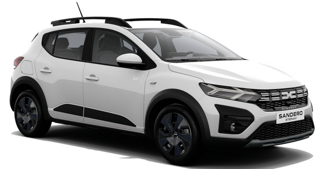 Dacia Sandero Stepway - Expression 1.0 ECO-G100 LPG-GASANLAGE/BENZIN, Weiß, MEDIA NAVIGATION 8", Parksensoren vorn & hinten, Rückfahrkamera, Toter-Winkel-Warner, Klimaanlage, Tempomat, Dachreling, Lederlenkrad, 4x elektr. Fensterheber, Armlehne, Spiegel einstell-/beheizbar
