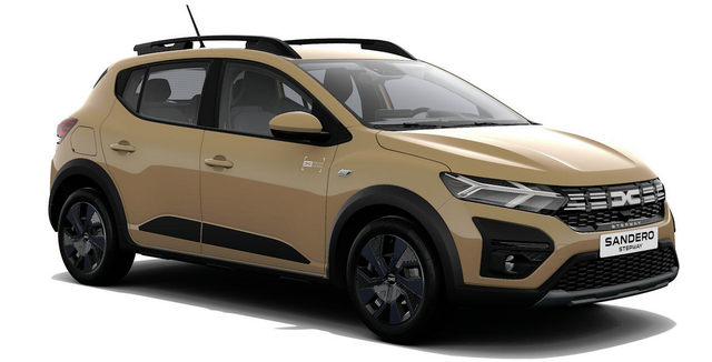 Dacia Sandero Stepway - Expression 1.0 ECO-G100 LPG-GASANLAGE/BENZIN, Safari-Beige Metallic, MEDIA Display 8", Klimaanlage, Parksensoren vorne/hinten, Rückfahrkamera, Toter-Winkel-Warner, Tempomat, Dachreling, Lederlenkrad, 4x elektr. FH, Armlehne, Spiegel einstell-/beheizbar