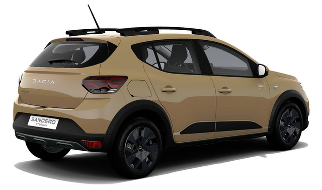 Dacia Sandero Stepway Expression 1.0 ECO-G100 LPG-GASANLAGE/BENZIN, Safari-Beige Metallic, MEDIA Display 8", Klimaanlage, Parksensoren vorne/hinten, Rückfahrkamera, Toter-Winkel-Warner, Tempomat, Dachreling, Lederlenkrad, 4x elektr. FH, Armlehne, Spiegel einstell-/beheizbar 
