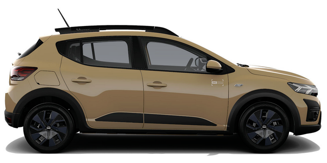 Dacia Sandero Stepway Expression 1.0 ECO-G100 LPG-GASANLAGE/BENZIN, Safari-Beige Metallic, MEDIA Display 8", Klimaanlage, Parksensoren vorne/hinten, Rückfahrkamera, Toter-Winkel-Warner, Tempomat, Dachreling, Lederlenkrad, 4x elektr. FH, Armlehne, Spiegel einstell-/beheizbar 