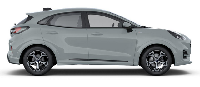 Ford Puma ST-Line 1.0 125PS AUTOMATIK, Cactus-Gray, 5 Jahre Garantie, Winterpaket: Sitzheizung, Beheizte Frontscheibe, 17" Alufelgen, Klimaautomatik, NAVIGATION 12", Parksensoren hinten, Rückfahrkamera, Voll-LED-Scheinwerfer, Tempomat 