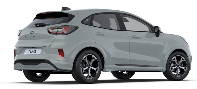 Ford Puma ST-Line 1.0 125PS AUTOMATIK, Cactus-Gray, 5 Jahre Garantie, Winterpaket: Sitzheizung, Beheizte Frontscheibe, 17" Alufelgen, Klimaautomatik, NAVIGATION 12", Parksensoren hinten, Rückfahrkamera, Voll-LED-Scheinwerfer, Tempomat 