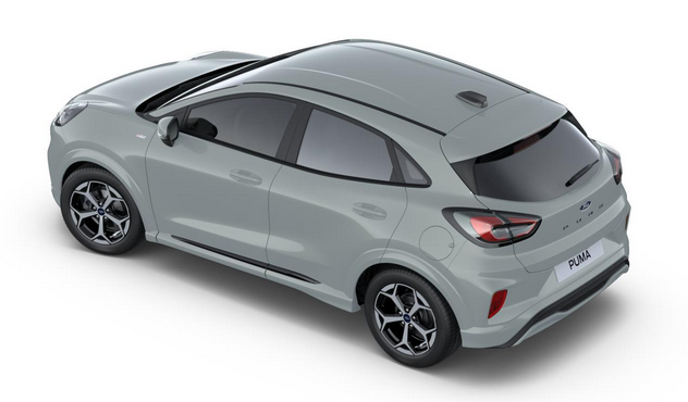 Ford Puma ST-Line 1.0 125PS AUTOMATIK, Cactus-Gray, 5 Jahre Garantie, Winterpaket: Sitzheizung, Beheizte Frontscheibe, 17" Alufelgen, Klimaautomatik, NAVIGATION 12", Parksensoren hinten, Rückfahrkamera, Voll-LED-Scheinwerfer, Tempomat 