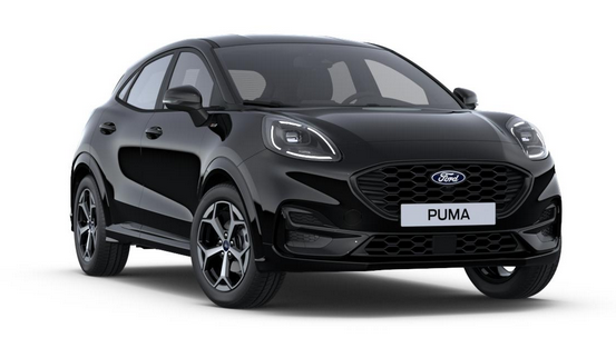 Ford Puma - ST-Line 1.0 EcoBoost 125PS AUTOMATIK, AGATE-BLACK Metallic, 17" Alu, NAVIGATION, Klimaautomatik, Privacy-Glas, Parksensoren hinten, Rückfahrkamera, Tempomat, Sportfahrwerk