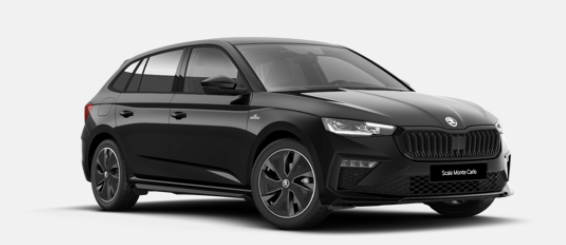 Skoda Scala - Monte Carlo 1.5 TSI 150PS 6-Gang, SCHWARZ-MET, Panoramadach, 17"Alu, Climatronic, MATRIX-LED, Kessy, Verlängerte Heckscheibe, SunSet, Parksensoren vorn/hinten, Rückfahrkamera, Tempomat, Winter-Paket, Sport-M-Lederlenkrad beheizt, Virtual Cockpit, Radio 8", Smart Li