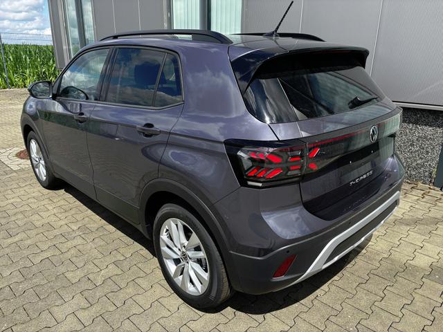 Volkswagen T-Cross LIFE 1.0 TSI 115PS DSG/AUTOMATIK, Rauch-Grau-Metallic, Parksensoren v/h, Rückfahrkamera, Privacy-Glas, Sitzheizung, Climatronic, IQ LIGHT MATRIX-LED, Radio Ready2Discover+Wireless App-Connect, 17" Alu, KEYLESS, Lendenwirbelstütze, M-Lederlenkrad, Dachreling 