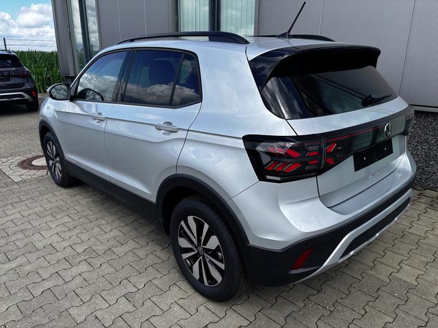 Volkswagen T-Cross - LIFE 1.0 TSI 115PS DSG/AUTOMATIK, Silber-Metallic, Parksensoren v/h, Rückfahrkamera, Privacy-Glas, Sitzheizung, Climatronic, IQ LIGHT MATRIX-LED, Radio Ready2Discover+Wireless App-Connect, 16" Alu, KEYLESS, Lendenwirbelstütze, M-Lederlenkrad, Dachreling