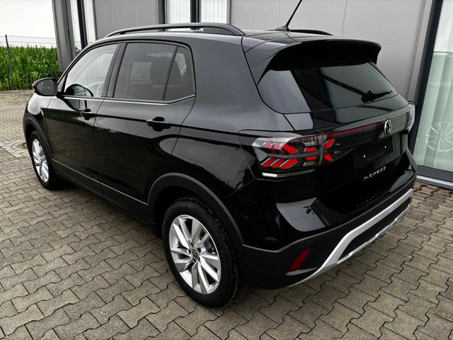 Volkswagen T-Cross LIFE 1.5 TSI 150PS DSG/AUTOMATIK, Deep-Black-Metallic, Parksensoren v/h, Rückfahrkamera, Privacy-Glas, Sitzheizung, Climatronic, IQ LIGHT MATRIX-LED, Radio Ready2Discover+App-Connect, 17" Alu, KEYLESS, Lendenwirbelstütze, M-Lederlenkrad, Dachreling 