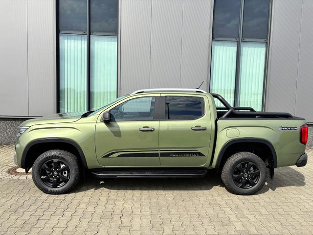Volkswagen Amarok - PanAmericana 3.0 TDI V6 241PS AUTOMATIK, 5J GARANTIE, DIVERSE Metallic, STANDHEIZUNG, AHK, HOHLRAUMKONSER., M-Lederlenkrad beheizt, ACC, 18" Alu, Lederpolster, Sitzheizung, Climatronic, IQ Light MATRIX, Privacy-Glas, Parksensoren vo/hi, Kamera, Navigation, Soundsystem