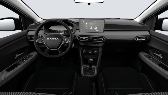 Dacia Sandero Expression 1.0 ECO-G 100 BENZIN/LPG-GASANLAGE, Weiß, Klimaanlage, Parksensoren hinten, Nebelscheinwerfer, Tempomat, Radio 8" + Smartphone-Integration, Lederlenkrad, Armlehne, Außenspiegel elektr. einstell-/beheizbar, Zentralverriegelung mit Fernbedienung 