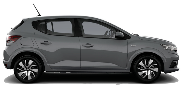 Dacia Sandero Expression 1.0 ECO-G 100 BENZIN/LPG-GASANLAGE, SONDERLACKIERUNG URBAN-GRAU, Klimaanlage, NAVIGATIONSSYSTEM 8", Parksensoren VORNE + HINTEN, RÜCKFAHRKAMERA, TOTER-WINKEL-WARNER, Nebelscheinwerfer, Tempomat, Lederlenkrad, Armlehne, Spiegel elektr. einstell-/beheizbar 