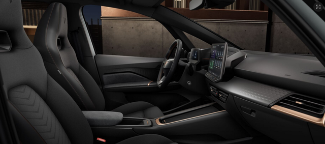 Cupra Born Basis 79 kWh, Systemleistung: 231PS, Reichweite WLTP: 559 km, 5 Jahre Garantie, 20"Alu, Climatronic, Winterpaket, Abgedunkelte Scheiben, NAVI 12,9", ACC, 360° Kamera, Parkassistent inkl. PDC v/h, KESSY, Alarm, M-Lederlenkrad beheizt, Voll-LED-Scheinwerfer 