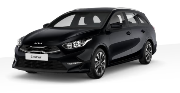 Kia Ceed Sportswagon - Spin 1.5 T-GDI 140PS 7DCT (AUTOMATIKGETRIEBE), Schwarz-Metallic, 16" Alufelgen, Klimaanlage, Winter-Paket, Navigationssystem 10,25", Parksensoren hinten, Rückfahrkamera, Tempomat, Dachreling, Beheiztes Lederlenkrad, ZV mit Fernbedienung, Reserve-Notrad