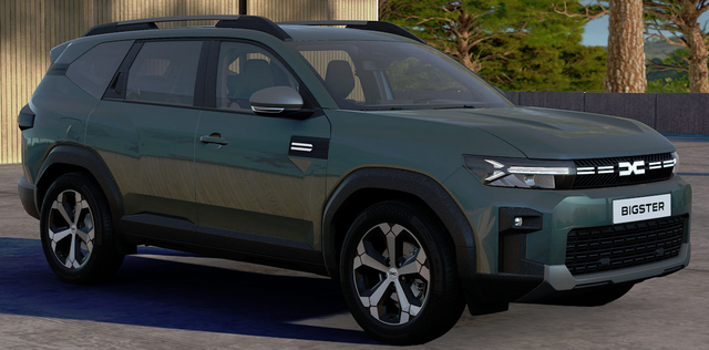 Dacia Bigster - Journey 1.2 TCe 140 Mild-Hybrid 6-Gang, Grün-Metallic + Cold-Pack 2 Parking-Paket Reserverad, Klimaautomatik, Privacy-Glas, Navigation, 18" Alu, Keycard Handsfree, Elektrische Heckklappe, Rückfahrkamera, Tempomat