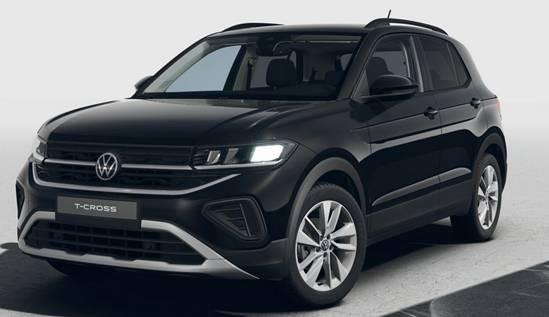Volkswagen T-Cross - Limited 1.0 TSI 115PS, 5 JAHRE GARANTIE, ANHÄNGERKUPPLUNG, NAVI 8", 17" Alu / Ganzjahresreifen, Climatronic, Sitzheizung, Parksensoren vo/hi + Kamera, Keyless, Privacy-Glas, Deep-Black Perleffekt, Dachreling, Sicht-Paket, Lendenwirbelstützen vorn