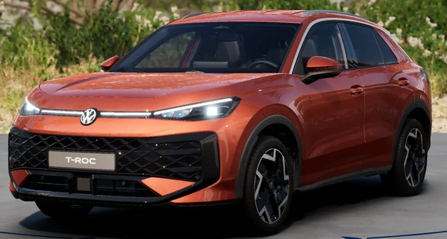 Volkswagen T-Roc LIFE 1.5 eTSI mild-hybrid 116PS DSG (AUTOMATIK), 16" Alufelgen, ACC Tempomat, Climatronic, Rückfahrkamera, Parksensoren vorne/hinten, Radio 12,9" + Wireless App-Connect, Toter-Winkel-Warner, M-Lederlenkrad, Armlehne vorn, LED-Scheinwerfer, Dachreling 