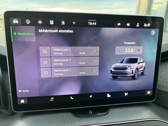 Skoda Kodiaq Selection 1.5 TSI mHEV 150PS DSG, 3J. Garantie, STANDHEIZUNG, 19" Alu, MATRIX-LED, NAVI 13", Alarm, Anhängerkupplung, Elektr. Heckklappe, ACC, 3Z-Climatronic, KESSY, Sitzheizung, Parksensoren v/h, Kamera, Fahrersitz elektr/Memory, Lederlenkrad beheizt, Virtual Coc 