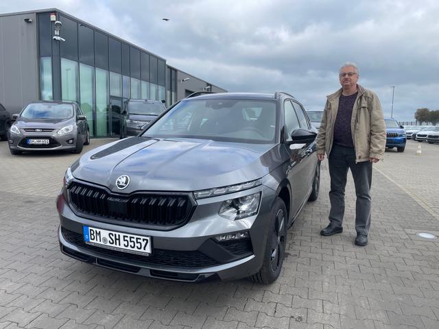 Fahrzeugübergabe eines Skoda Kamiq 