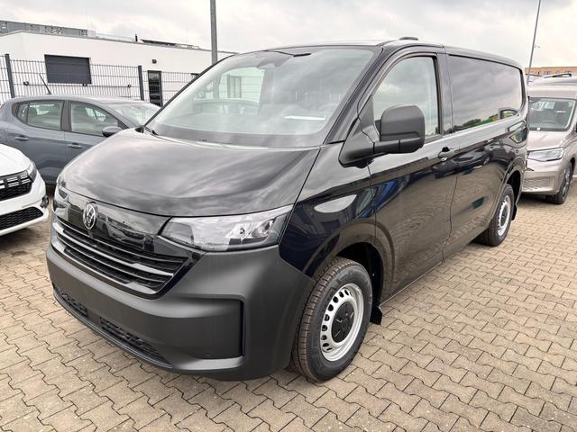 Volkswagen T7 Kastenwagen - Basis 2.0 TDI 150PS, Schwarz, HECKFLÜGELTÜREN, 2-Zonen-Klimautomatik, M-Lederlenkrad, Anhängerkupplung, Parksensoren vorn/hinten, Rückfahrkamera, Frontscheibe beheizbar, Ganzjahresreifen, Sitzpaket 46 (inkl. Sitzheizung), Reserverad, 70l Tank, Laderaumpaket