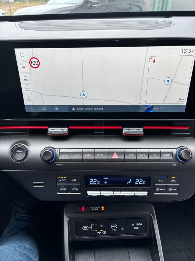 Hyundai KONA N Line 1.6 T-GDI 170PS 7DCT (AUTOMATIK) 4x2, TECHNOLOGIE-PAKET, 5J. Garantie, 18" Alu, NAVI 12,3", Winterpaket, 2-Zonen-Climatronic, Parksensoren vorn/hinten, Rückfahrkamera, BI-LED-Scheinwerfer, Smart Key, Alarm, ACC Tempomat, Lederlenkrad 