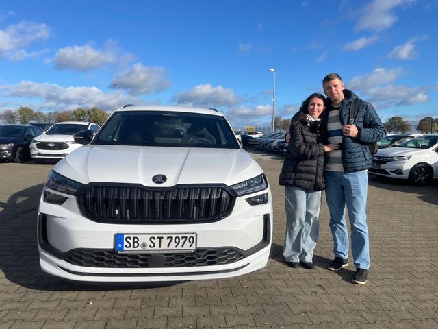 Fahrzeugübergabe eines Skoda Kodiaq 