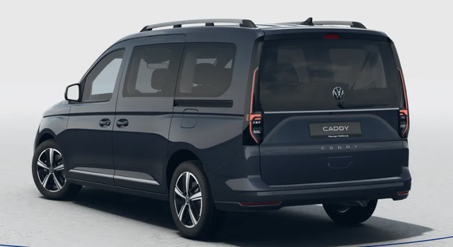 Volkswagen Caddy Style MAXI 7-SITZER 1.5 TSI 115PS DSG/AUTOMATIK, BLAU-MET., 17" Alu/Ganzjahresreifen, Winterpaket, ACC-Tempomat, Toter-Winkel, ParkAssist, Parksensoren vo/hi, Rückfahrkamera, Radio Ready2Discover 10" + Wireless AppConnect, Climatronic, Abgedunkelte Scheiben 