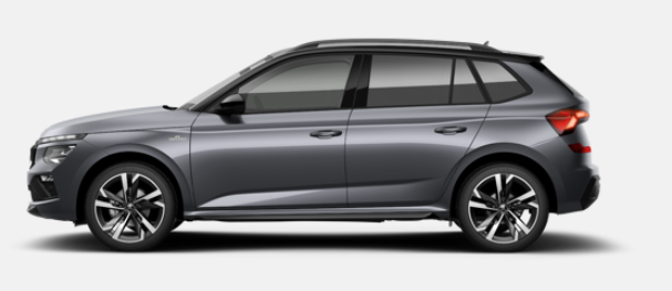 Skoda Kamiq Monte Carlo 1.0 TSI 115PS DSG, GRAU-MET/Dach schwarz, 18" ALU URSA, AHK-VORBEREITUNG, Panoramadach, Matrix-LED, Parksensoren v/h, Kamera, Tempomat, Virtual Cockpit, Kessy, Winter-Paket, Climatronic, Radio 8", SmartLink, NSW, Dachreling, Sport-M-Lederlenkrad beheizt 