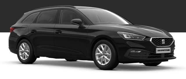 Seat Leon Sportstourer - Style 1.5 TSI 115PS, SCHWARZ-METALLIC, 5 Jahre Garantie, 16" ALU, MATRIX-LED, Privacy-Glas, Winter-Paket, 3-Zonen-Climatronic, ParkAssist, Parksensoren v/h, Rückfahrkamera, Radio 10,4" + Full-Link, Tempomat, M-Lederlenkrad, variabler Ladeboden