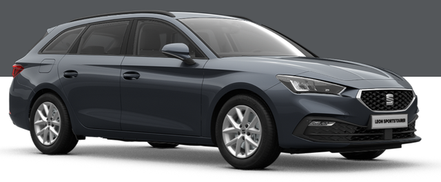 Seat Leon Sportstourer - Style 1.5 TSI 115PS, MAGNETIC-GRAU-METALLIC, 5 Jahre Garantie, 16" ALU, MATRIX-LED, Privacy-Glas, Winter-Paket, 3-Zonen-Climatronic, ParkAssist, Parksensoren v/h, Rückfahrkamera, Radio 10,4" + Full-Link, Tempomat, M-Lederlenkrad, variabler Ladeboden