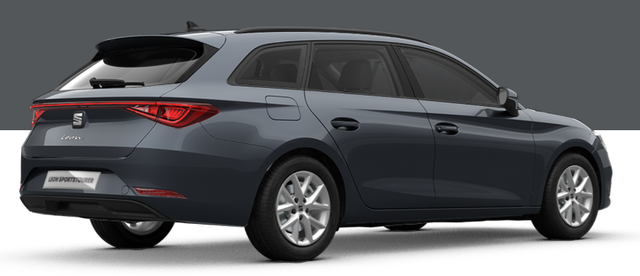 Seat Leon Sportstourer Style 1.5 TSI 115PS, MAGNETIC-GRAU-METALLIC, 5 Jahre Garantie, 16" ALU, MATRIX-LED, Privacy-Glas, Winter-Paket, 3-Zonen-Climatronic, ParkAssist, Parksensoren v/h, Rückfahrkamera, Radio 10,4" + Full-Link, Tempomat, M-Lederlenkrad, variabler Ladeboden 