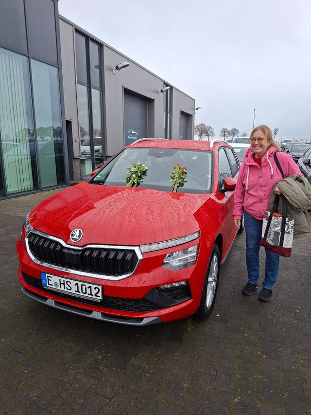 Fahrzeugübergabe eines Skoda Kamiq 
