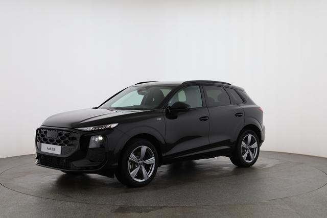 Audi Q3 Basis 2.0 TFSI quattro (Allrad) 204PS S-Tronic (Automatik), 17" Alufelgen, Elektr. Heckklappe, MMI Navigation plus, Sitzheizung, 3-Zonen-Klimaautomatik, Parksensoren vorn/hinten, M-Lederlenkrad, Tempomat, Dachreling, Virtual Cockpit 