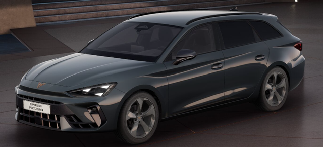 Cupra Leon Sportstourer - Basis 1.5 TSI 150PS 6-Gang, 5 Jahre Garantie, AHK SCHWENKBAR, EDGE-PAKET, WINTER-PAKET, Elektr. Heckklappe, Dachreling, 18" Alu, Voll-LED-Scheinwerfer, 3Z-Climatronic, ACC/Tempomat, Digitales Cockpit, Full Link, Parksensoren v/h, Privacy-Glas, M-Lederlenkrad