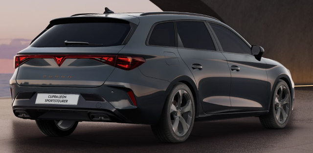 Cupra Leon Sportstourer - Basis 1.5 TSI 150PS 6-Gang, 5 Jahre Garantie, AHK SCHWENKBAR, EDGE-PAKET, WINTER-PAKET, Elektr. Heckklappe, Dachreling, 18" Alu, Voll-LED-Scheinwerfer, 3Z-Climatronic, ACC/Tempomat, Digitales Cockpit, Full Link, Parksensoren v/h, Privacy-Glas, M-Lederlenkrad