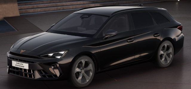Cupra Leon Sportstourer - Basis 1.5 TSI 150PS 6-Gang, 5J Garantie, SCHWARZ-METALLIC, MATRIX-LED, AHK SCHWENKBAR, EDGE-PAKET, DYNAMIC-DESIGN, Elektr. Heckklappe, Dachreling, 18" Alu, Voll-LED-Scheinwerfer, 3Z-Climatronic, ACC/Tempomat, Full Link, Parksensoren v/h, Privacy-Glas