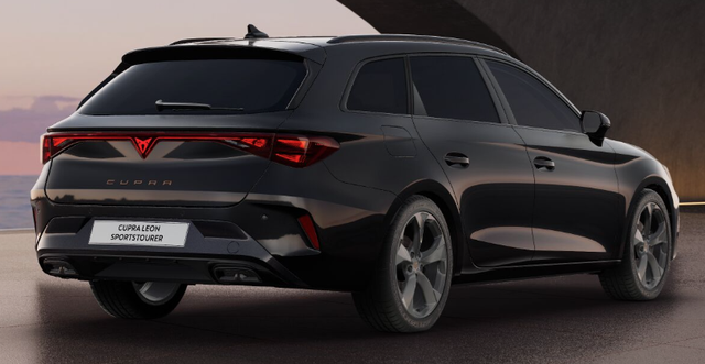 Cupra Leon Sportstourer Basis 1.5 TSI 150PS 6-Gang, 5 Jahre Garantie, SCHWARZ-METALLIC, AHK SCHWENKBAR, EDGE-PAKET, WINTER-PAKET, Elektr. Heckklappe, Dachreling, 18" Alu, Voll-LED-Scheinwerfer, 3Z-Climatronic, ACC/Tempomat, Digitales Cockpit, Full Link, Parksensoren v/h, Privacy-Glas 