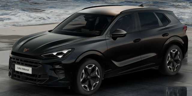 Cupra Terramar - Basis 1.5 e-TSI 150PS DSG, 5J Garantie, SCHWARZ-MET, PANORAMADACH, AHK SCHWENKBAR, 19" Alu, NAVIGATION 19"; MATRIX-LED, KESSY, Alarm, Interieur Moon-Light, Elektr. Heckklappe, ACC, Climatronic, PDC vo/hi, TOP-VIEW-Kamera, Intelligent-Drive-Paket, HEAD-UP