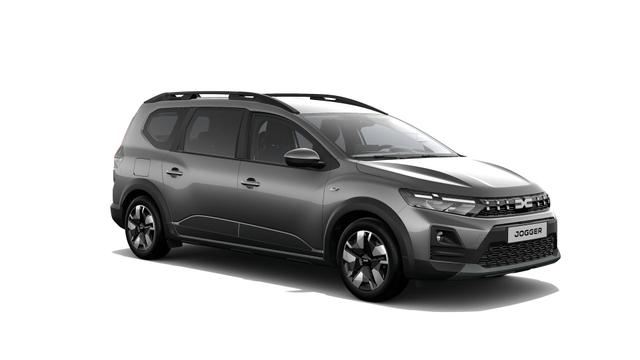 Dacia Jogger - Expression Eco-G 120 (LPG/Benzin), 5-SITZPL&Auml;TZE, 3 Jahre Garantie, Klimaanlage, Parksensoren hinten, R&uuml;ckfahrkamera, Abgedunkelte Scheiben Lederlenkrad, Nebelscheinwerfer, Armlehne, Radio Media Display 10 + Smartphone-Spiegelung, Tempomat, Dachreling