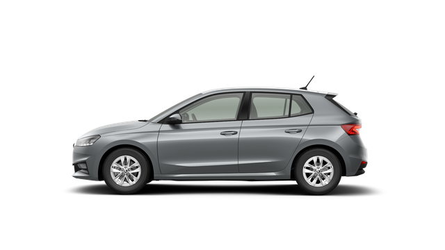 Skoda Fabia Extra Plus 1.0 TSI 116PS, 5 Jahre Garantie, SMOKEY-SILBER METALLIC, CLIMATRONIC, BEHEIZTE FRONTSCHEIBE, SITZHEIZUNG, M-Lederlenkrad BEHEIZT, 15" ALU, Parksensoren hinten, R&uuml;ckfahrkamera, Infotainment 8", Virtual Cockpit, Tempomat, NSW, Wireless SmartLink 