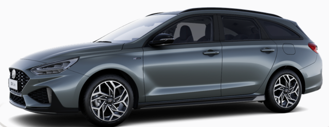 Hyundai i30 Kombi - N Line Premium 1.6 T-GDI 150PS 7DCT/AUTOMATIK, 18" ALU, SPORTL. EXTERIEUR, LEDER-/KUNSTLEDER, TOTER-WINKEL, SMART KEY, KLIMAAUTOMATIK, WINTERPAKET, Privacy-Glas, NAVIGATION, Parksensoren vo/hi, R&uuml;ckfahrkamera, BI-LED-Scheinwerfer, Tempomat, Alarm, Reserverad, Dachrelin